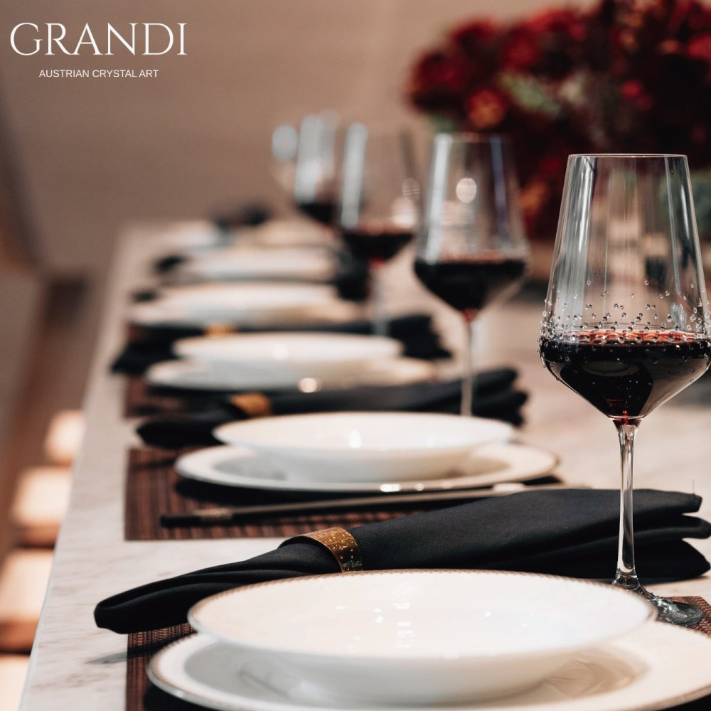 𝐆𝐑𝐀𝐍𝐃𝐈｜Andromeda 仙女座 水晶紅酒杯 玻璃杯-2入組