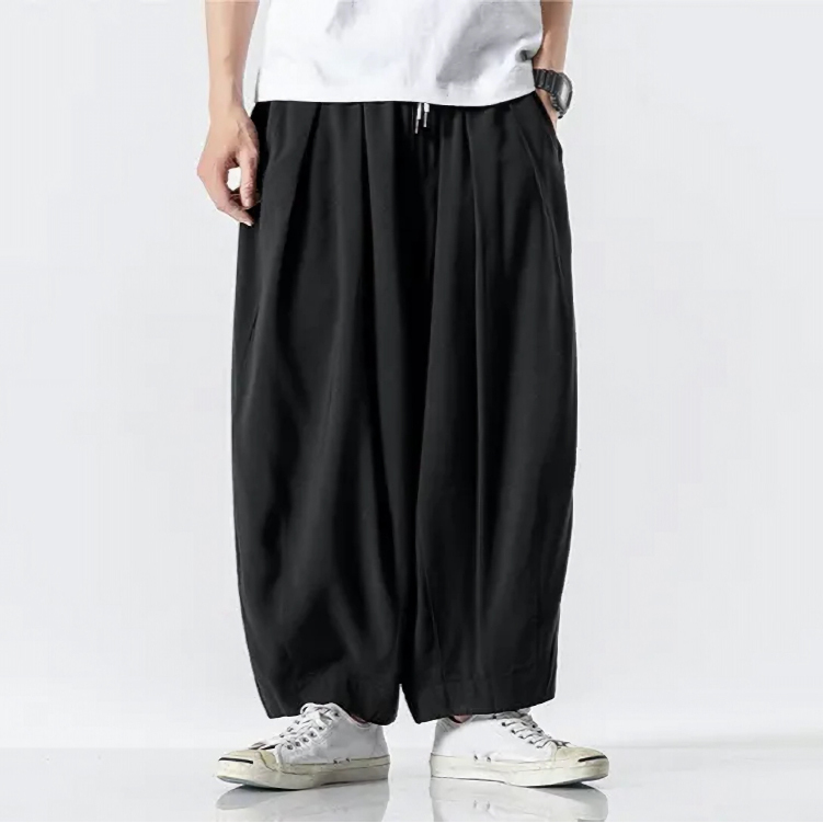 飄逸寬口褲