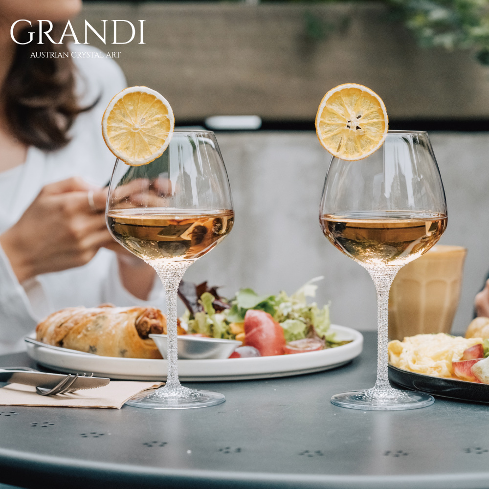 𝐆𝐑𝐀𝐍𝐃𝐈｜Phoenix 鳳凰座 水晶紅酒杯 玻璃杯-2入組