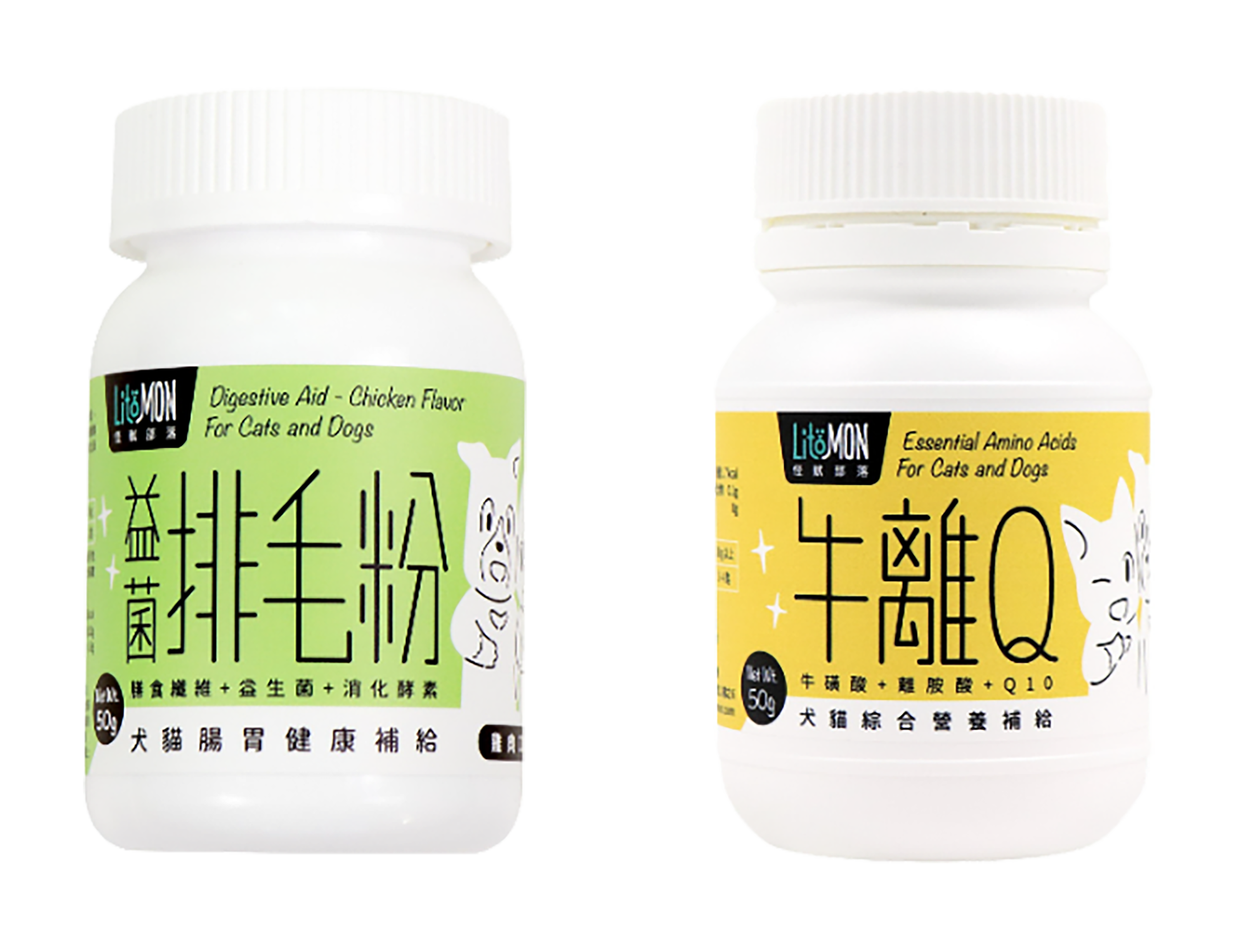 怪獸部落｜貓咪保健-牛離Q 排毛粉