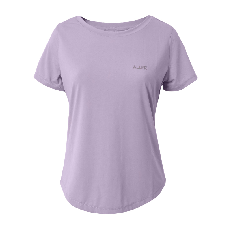ALLER 修身圓擺排汗衫 女款 (4色) 素色/排汗透氣/快乾/登山休閒 10PWS1046