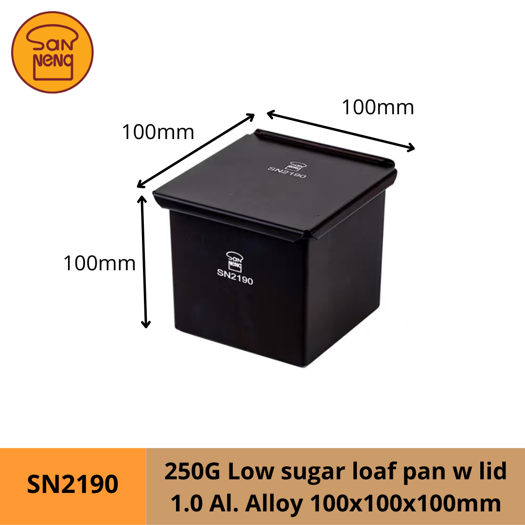 [SANNENG 250g Low Sugar Healthy Toast Loaf Pan 250g] Seemless design  Toast Box一体成型低糖健康吐司模 - SN2190