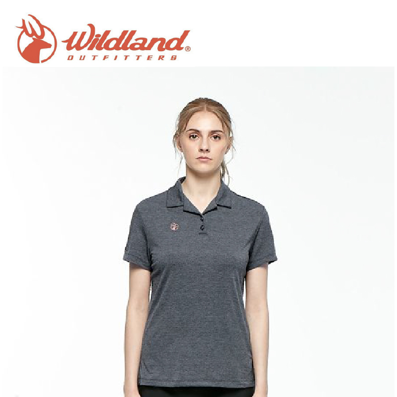Wildland 荒野 女彈性翻領上衣 (深灰、夜空灰、蜜桃、桃紅、紫羅蘭) 登山/旅遊/戶外/休閒/出國 10W81605