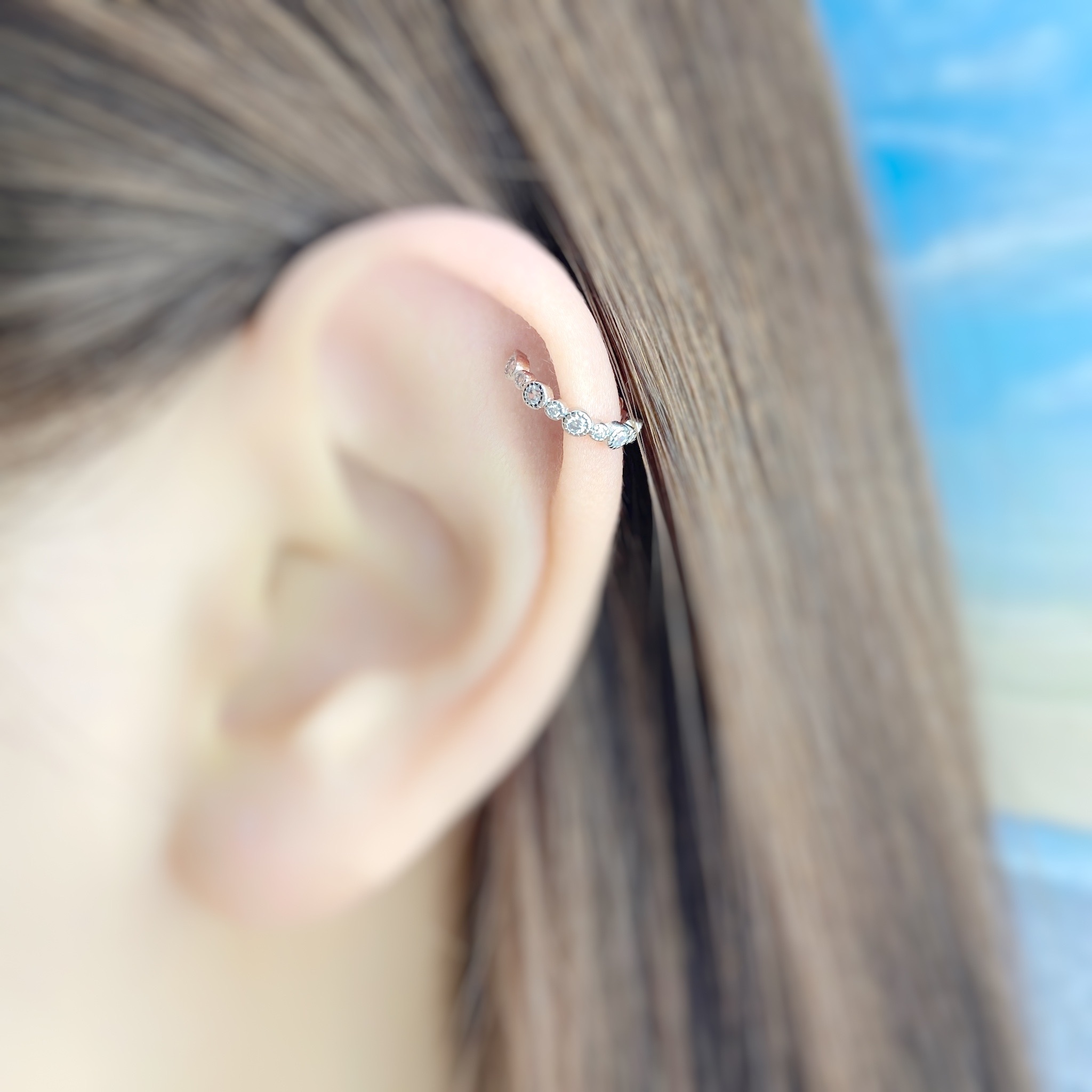 | 925純銀・白金 | 保存流星耳夾 | EA0625 |