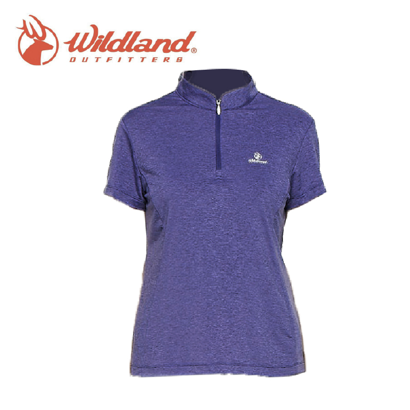 Wildland 荒野 環保涼感抗UV拉鍊上衣 女款 (桃紅、紫羅蘭) 四向彈性/輕薄透氣/吸濕快乾10W81613