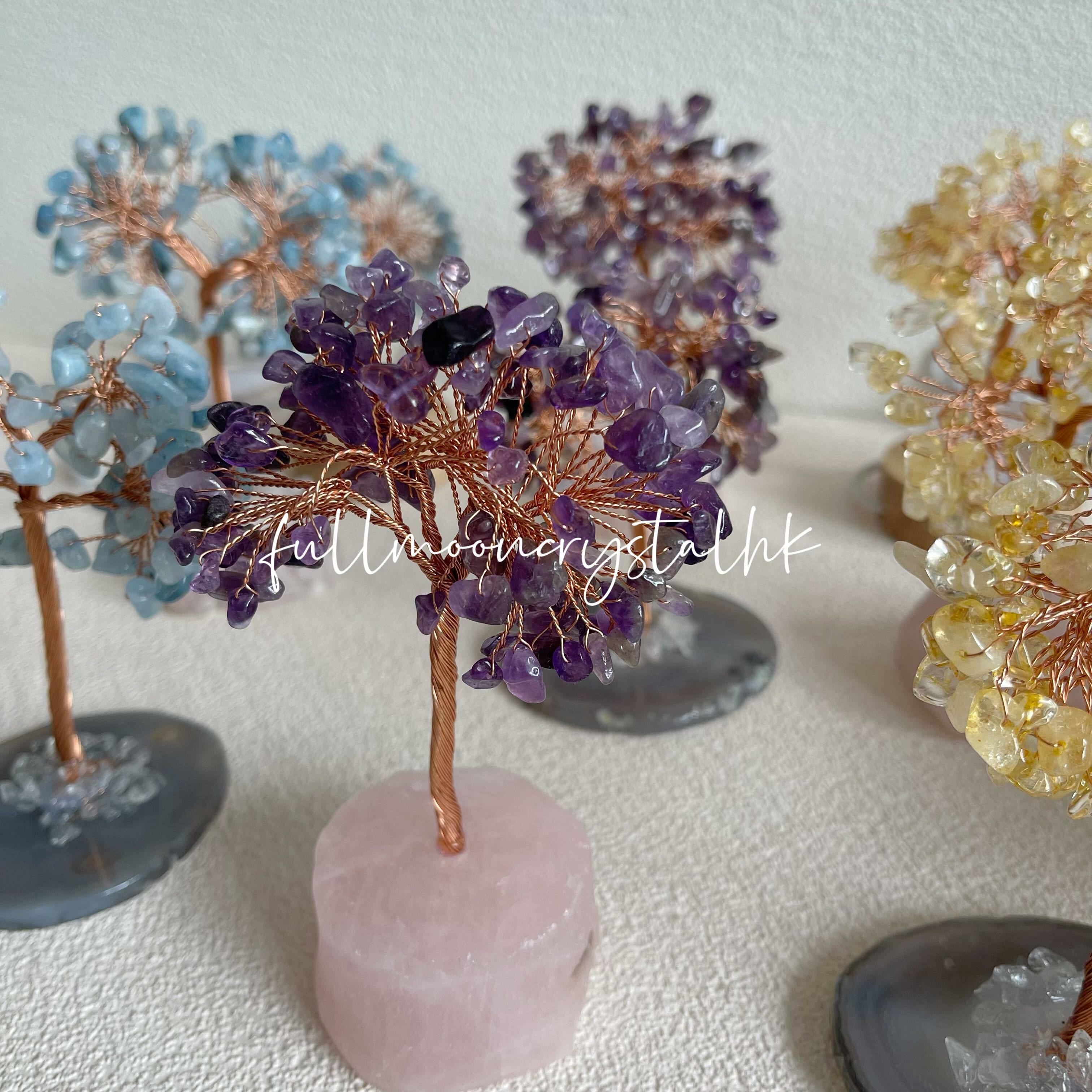 紫水晶水晶樹(原石底)