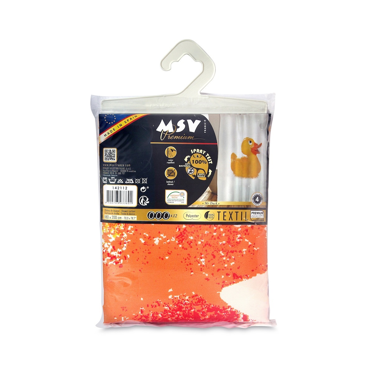 MSV 180x200cm浴簾 (Mr Duck) -MSV-142112