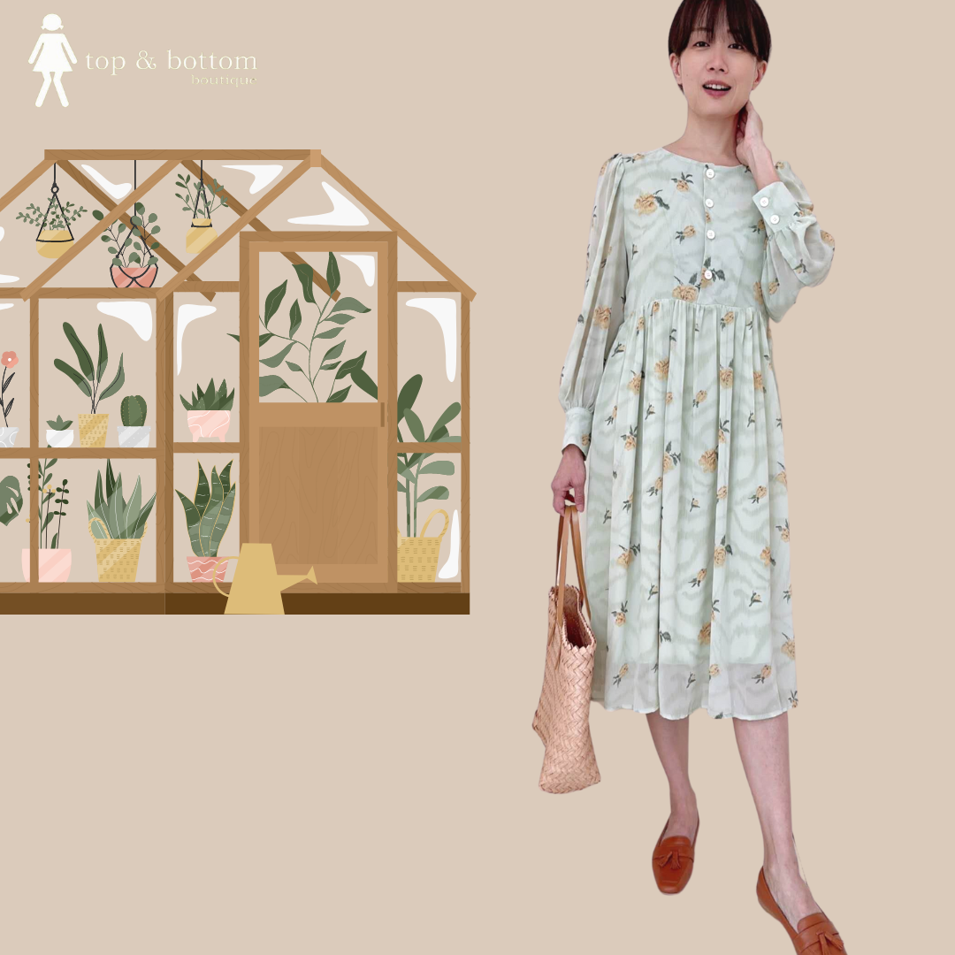 KOREA CHIFFON FLORAL DRESS