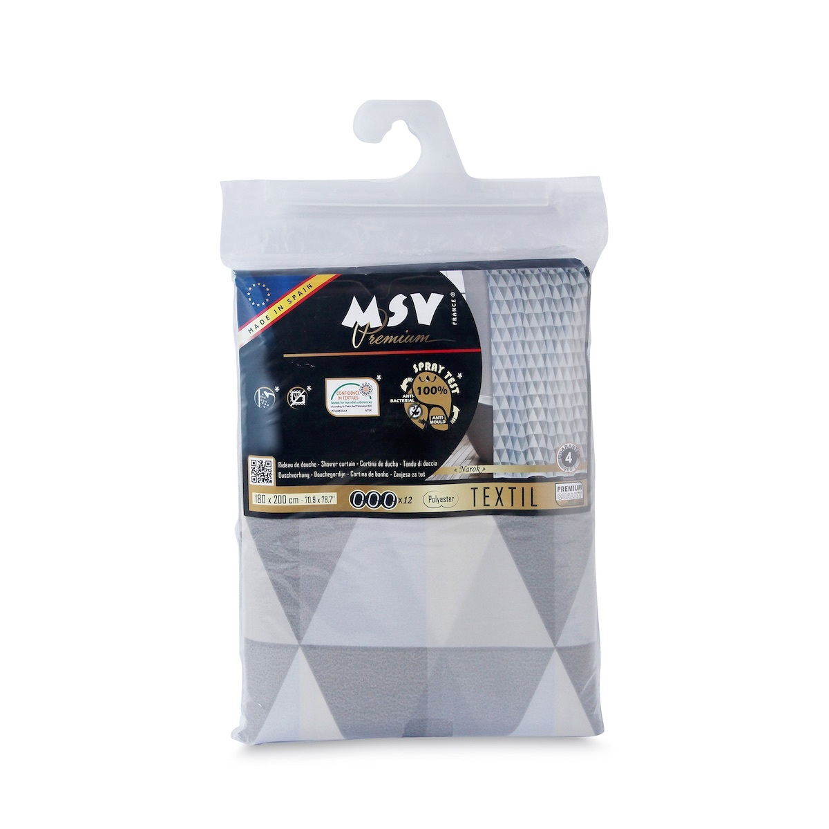 MSV 180x200cm浴簾 (Narok) -MSV-143123