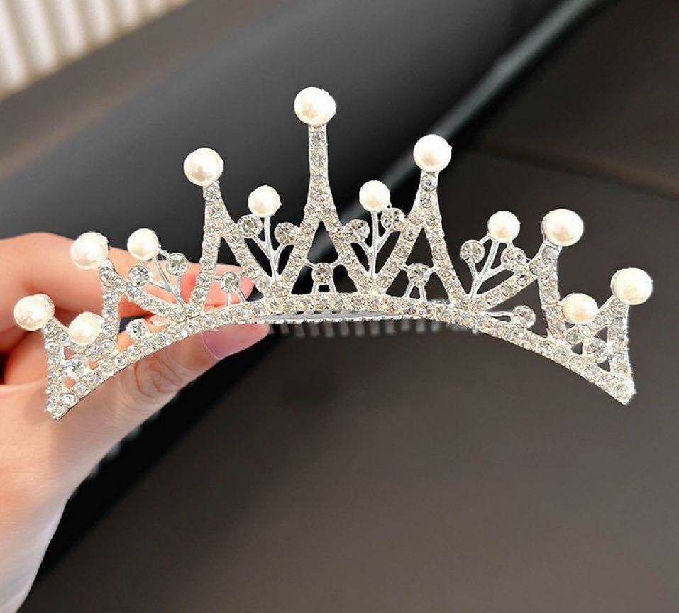 A157SR_SS23👑珍珠皇冠髮梳(pre-order)