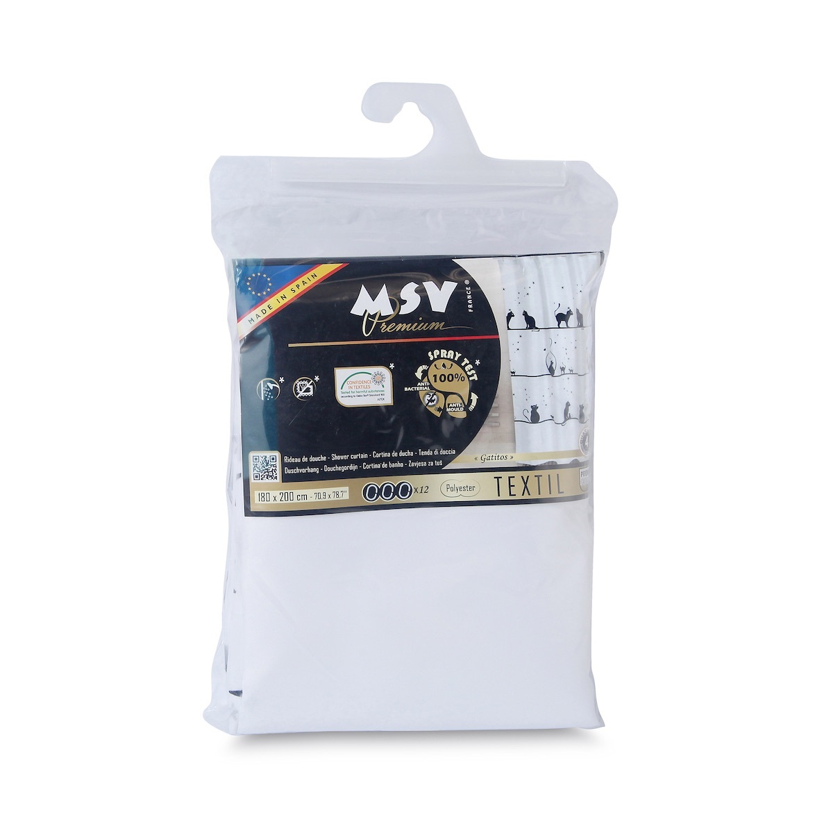 MSV 180x200cm浴簾 (Gatitos) -MSV-144001