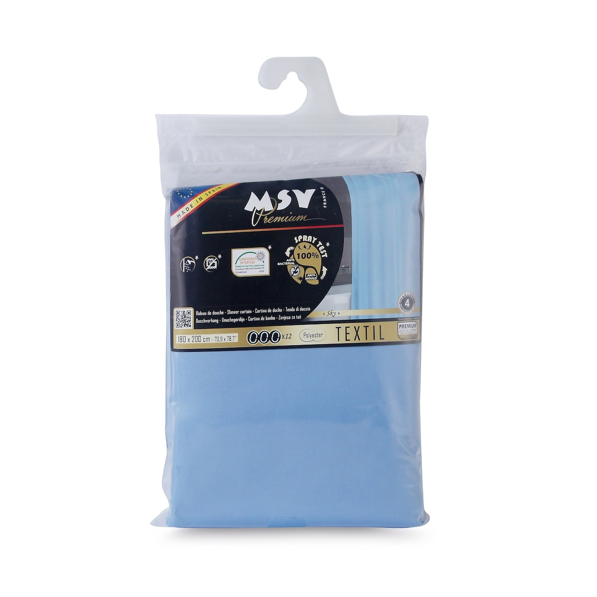 MSV 180x200cm浴簾 (Sky) -MSV-144045