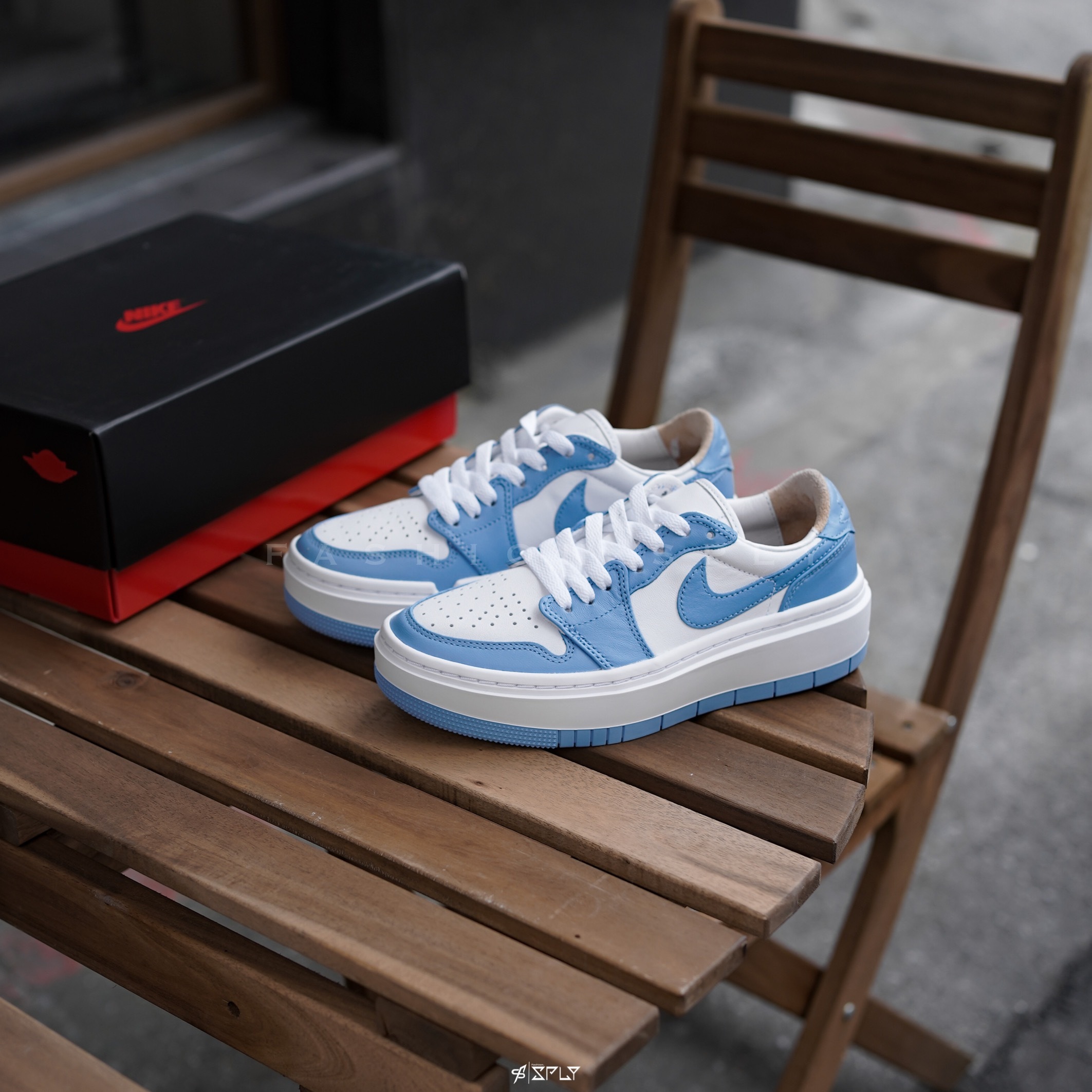 W Air Jordan 1 Elevate Low UNC 北卡藍 厚底 DQ3698-141