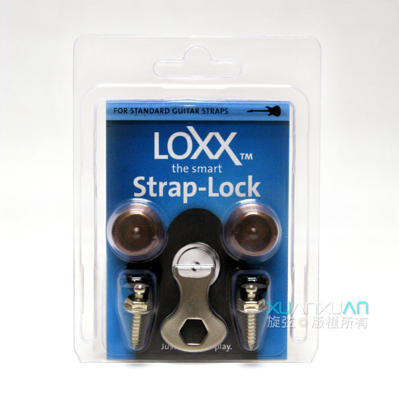 LOXX Loxx 德國製 安全背帶扣 電吉他/貝斯吉他專用款 復古紅銅 第 3 張圖片｜三峽吉他 / Bass