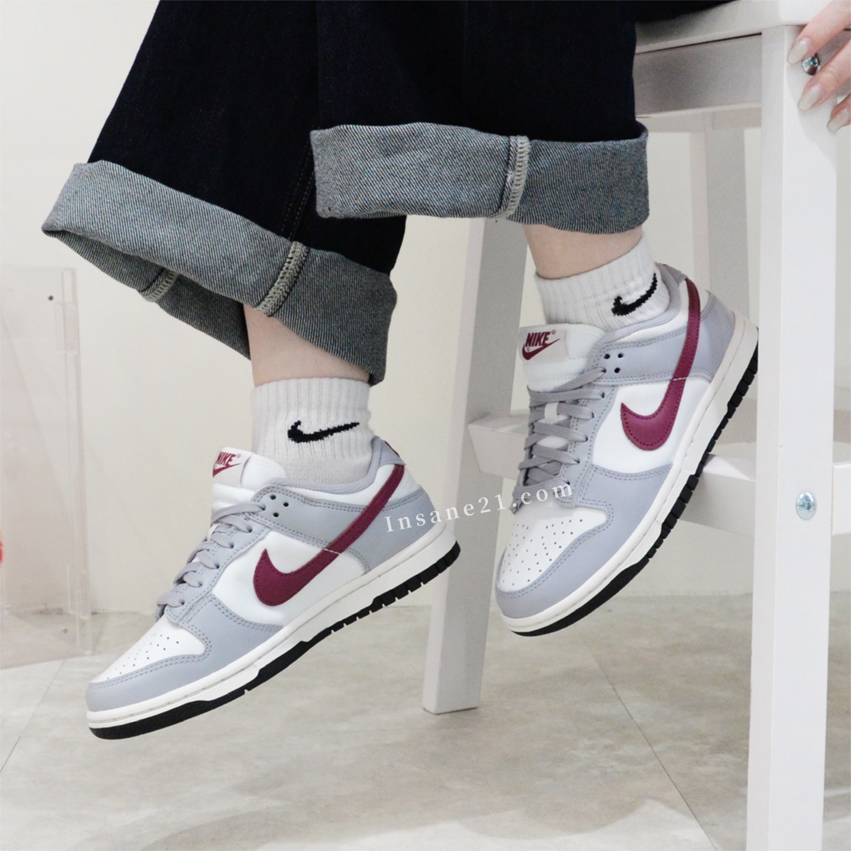 NIKE DUNK LOW "PALE IVORY REDWOOD" 灰白酒紅 DD1503-122