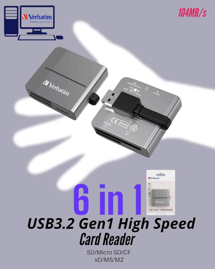 Verbatim 6in1讀卡器