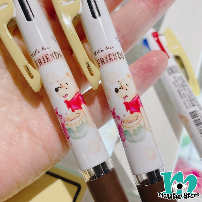 小熊維尼豬仔3色原子筆