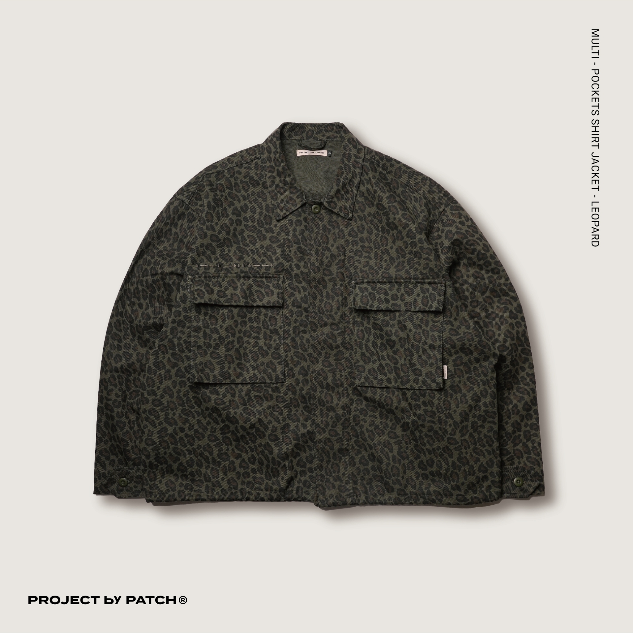 P.B.P - MULTI-POCKETS SHIRT JACKET - LEOPARD