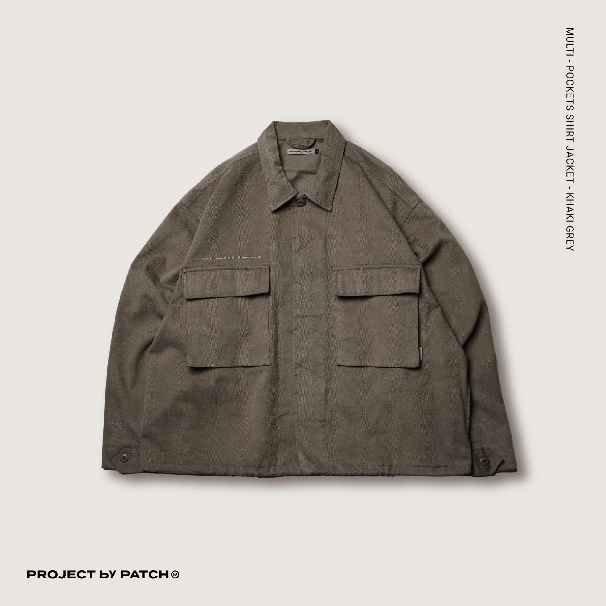 P.B.P - MULTI-POCKETS SHIRT JACKET - KHAKI