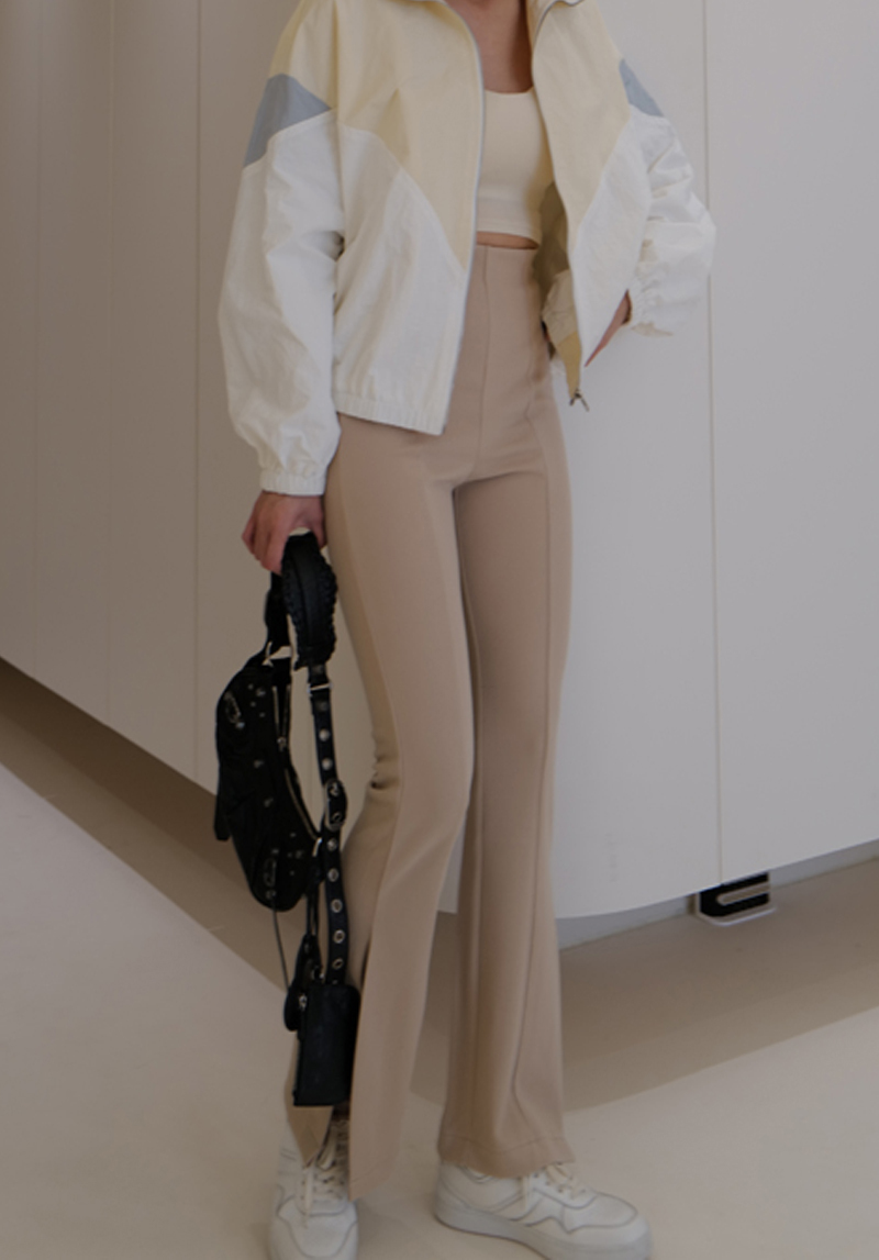 側開衩中線西裝喇叭褲*3色