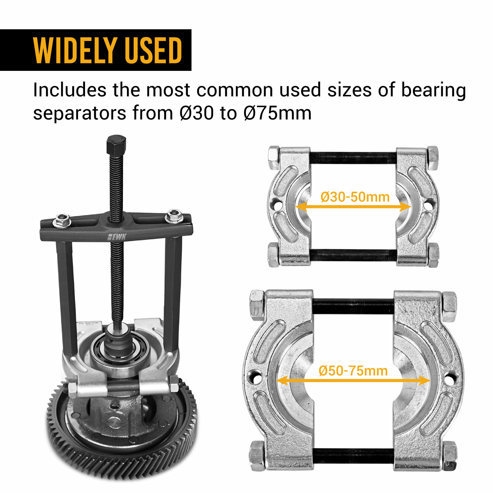 Ton Wheel Bearing Race Separator Puller Set EWK
