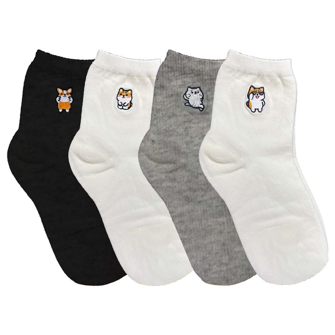 柴語錄聯名授權 刺繡長襪 (多款多色)