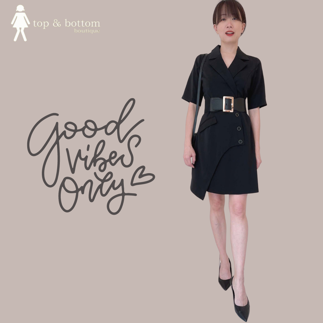 S/SLEEVE BUTTON DRESS