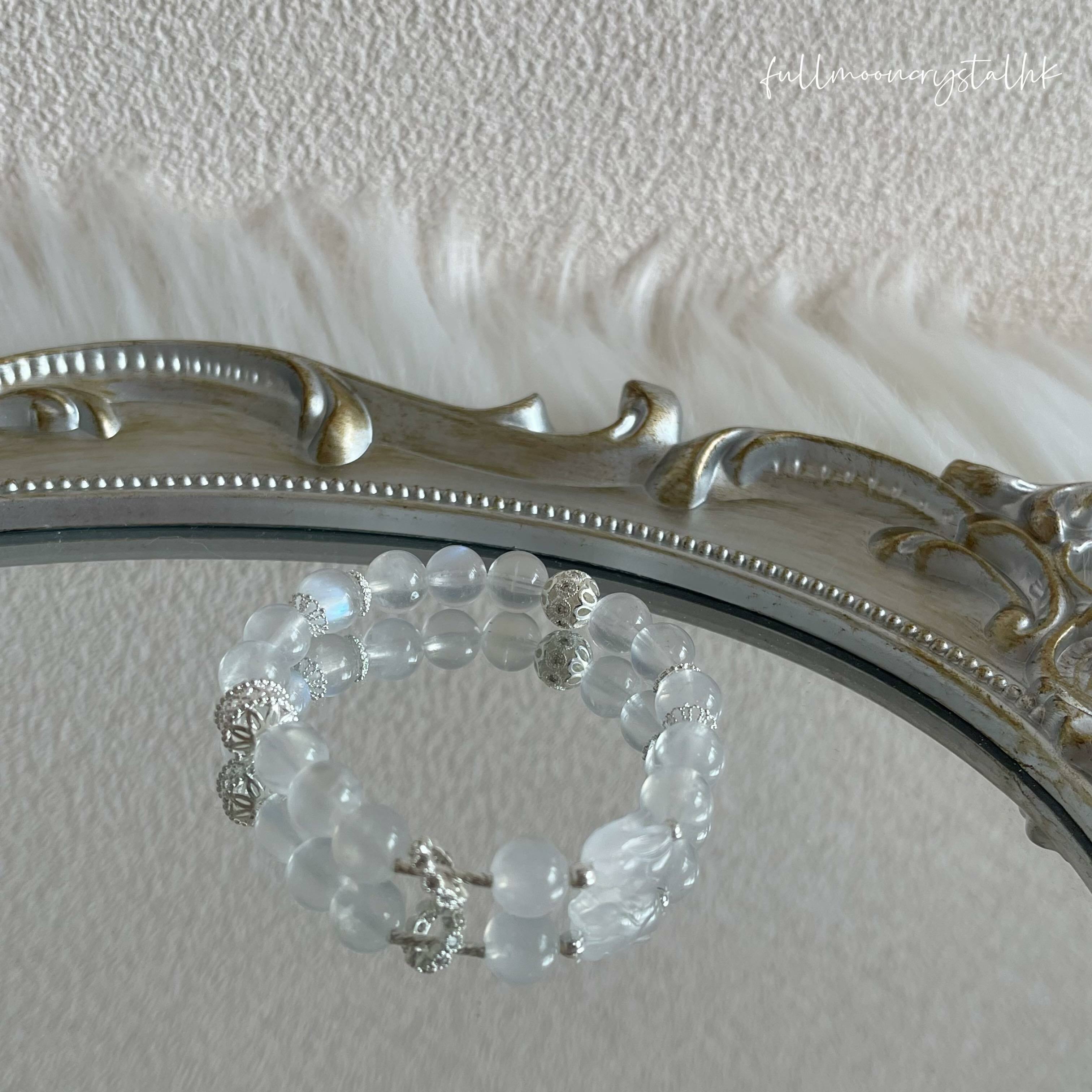 月亮石兔仔手串