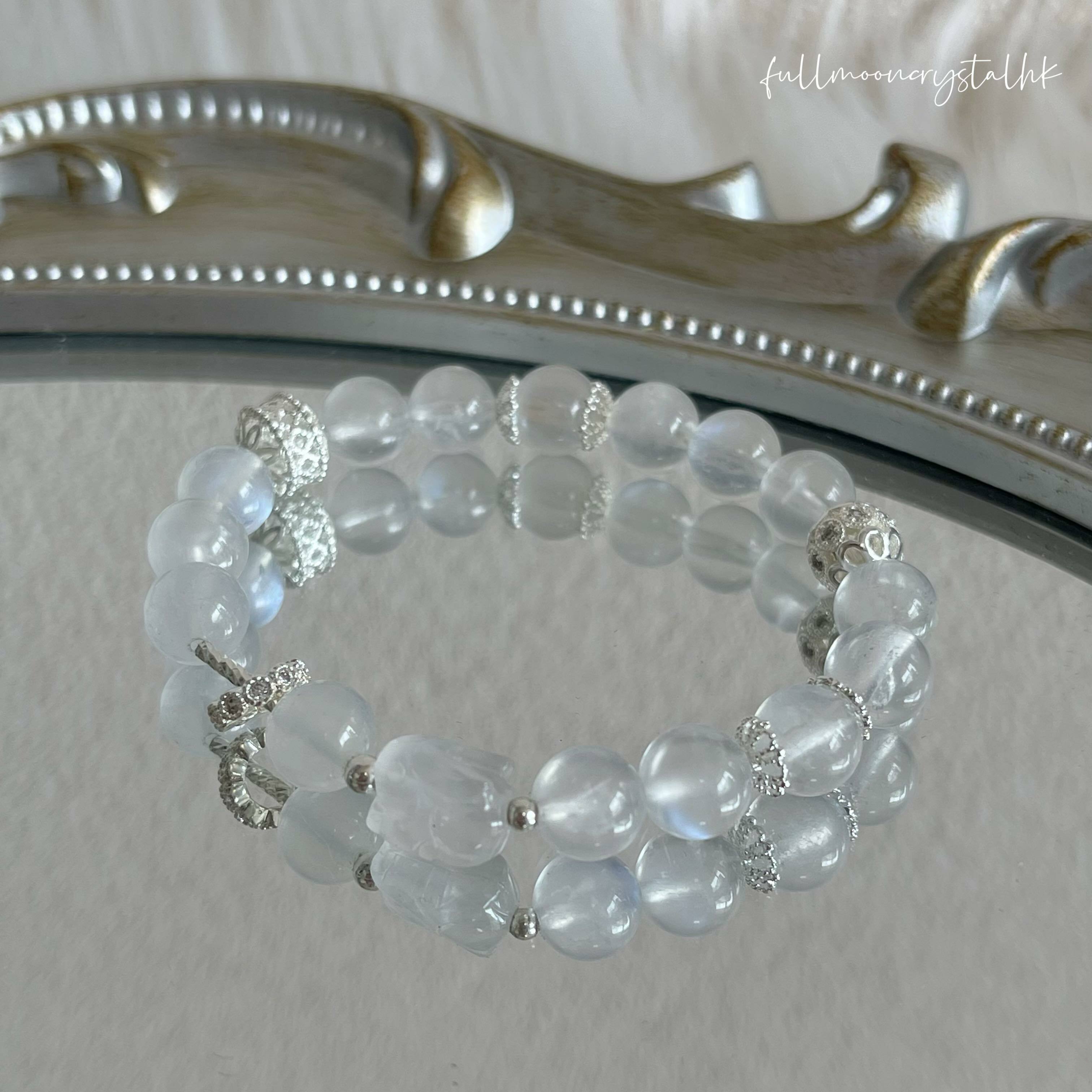 月亮石兔仔手串