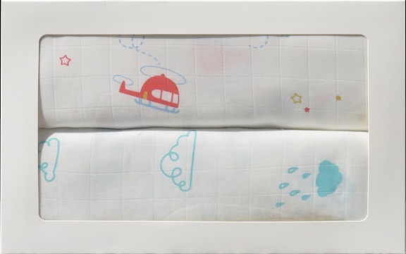 CEDAR頂級舒棉包巾禮盒(二件組)-星空飛行