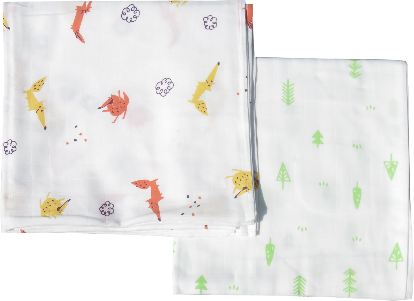 CEDAR頂級舒棉包巾禮盒(二件組)-狐狸小樹