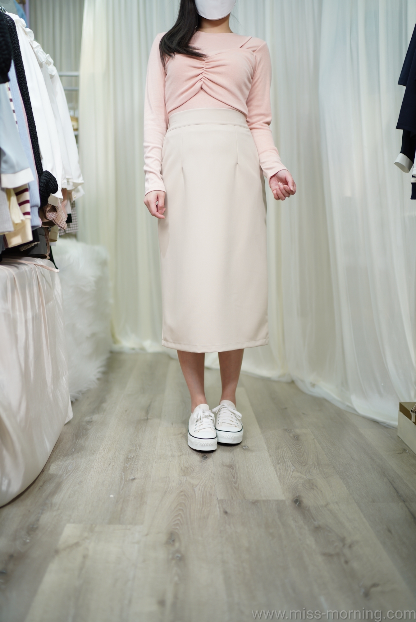 軟綿綿彈彈假兩件(13021)&百搭免燙修身裙(33495)