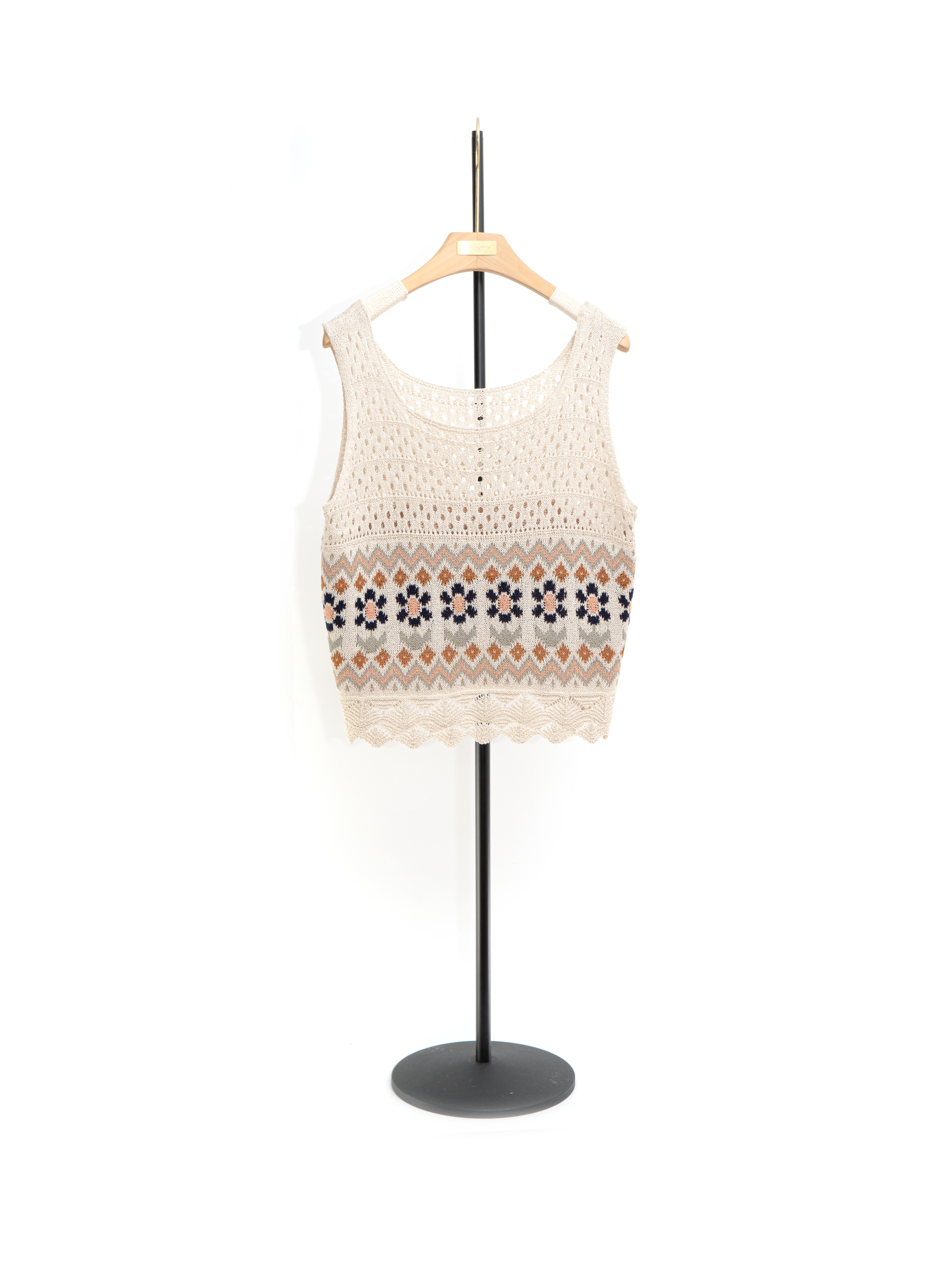 勾織上洞間下花背心 (現貨款式）