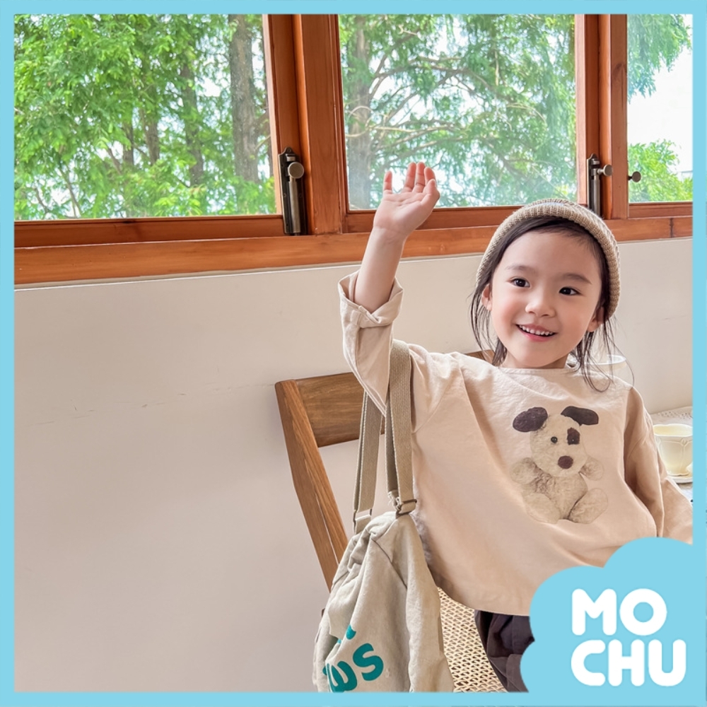 快樂小狗水洗棉上衣(兩色)