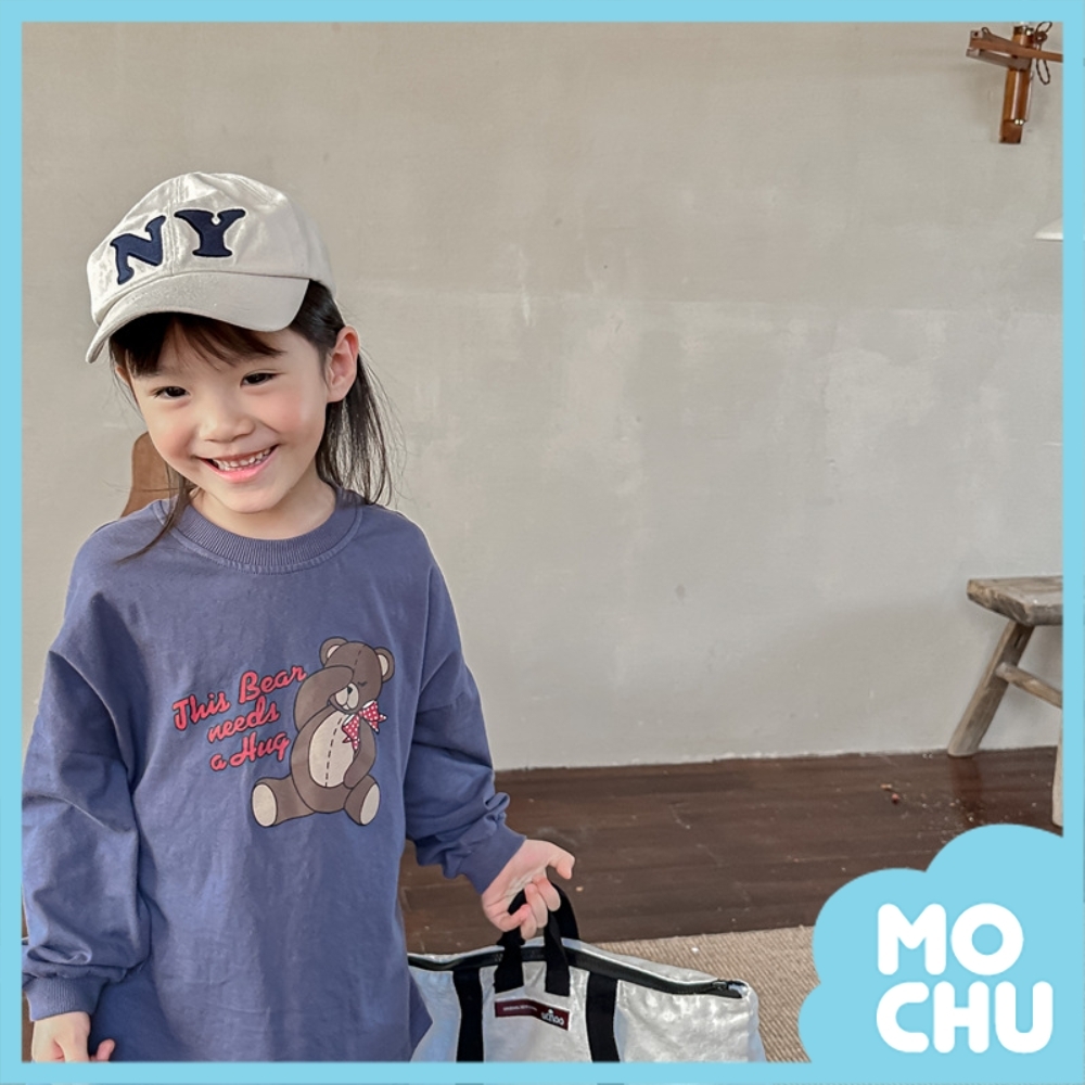 熊熊愛睡覺長袖上衣(兩色)