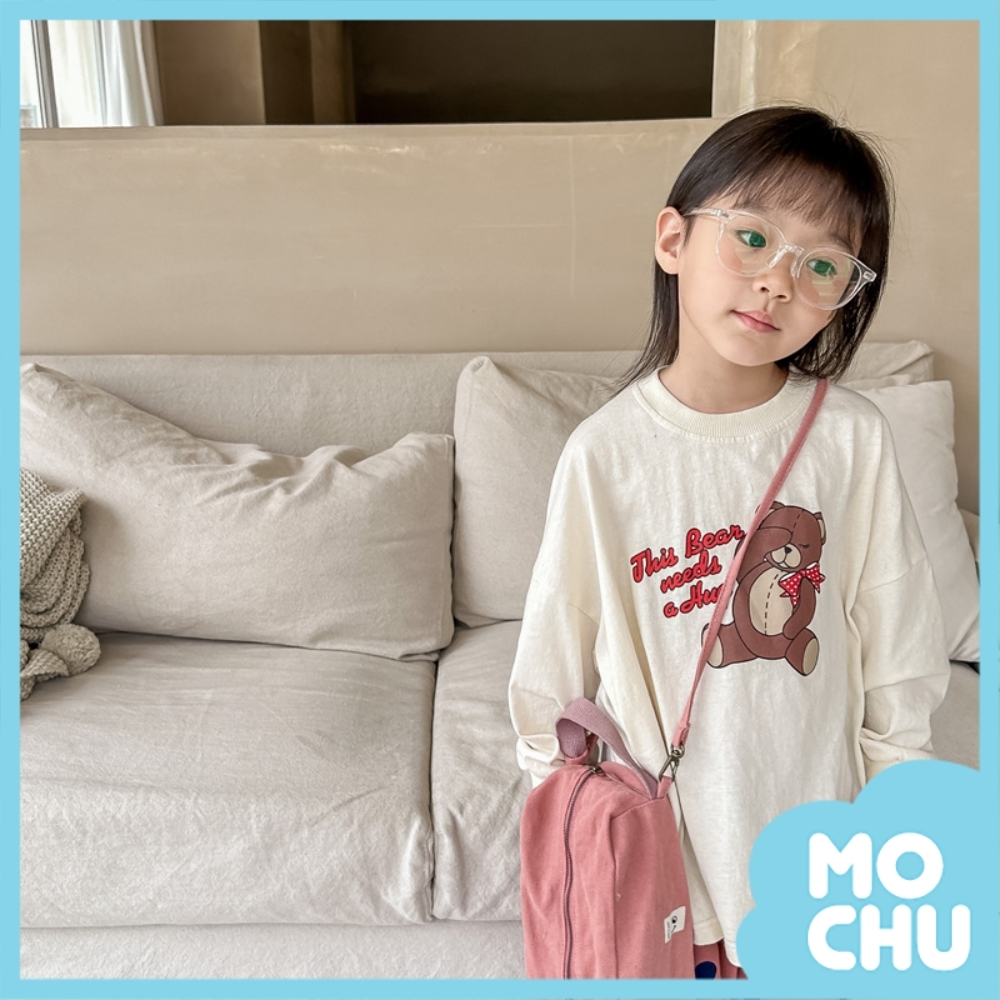 熊熊愛睡覺長袖上衣(兩色)