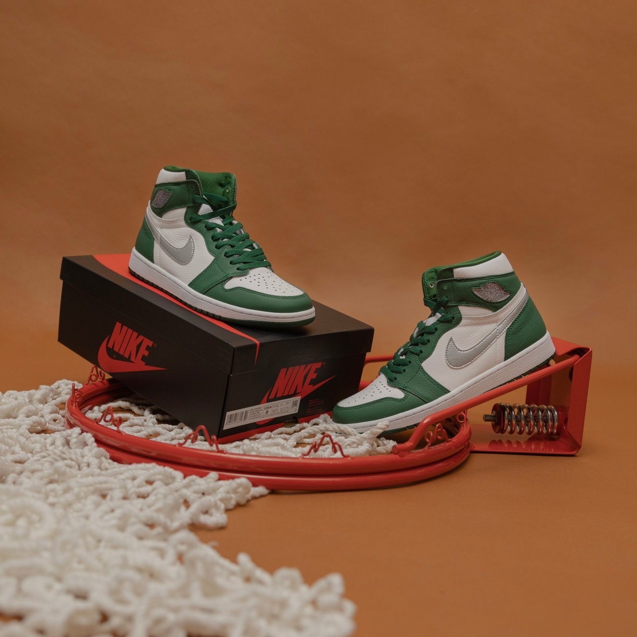 -(D6b)-AIR JORDAN 1 RETRO HIGH OG "GORGE GREEN" 白綠 銀勾-DZ5485 303