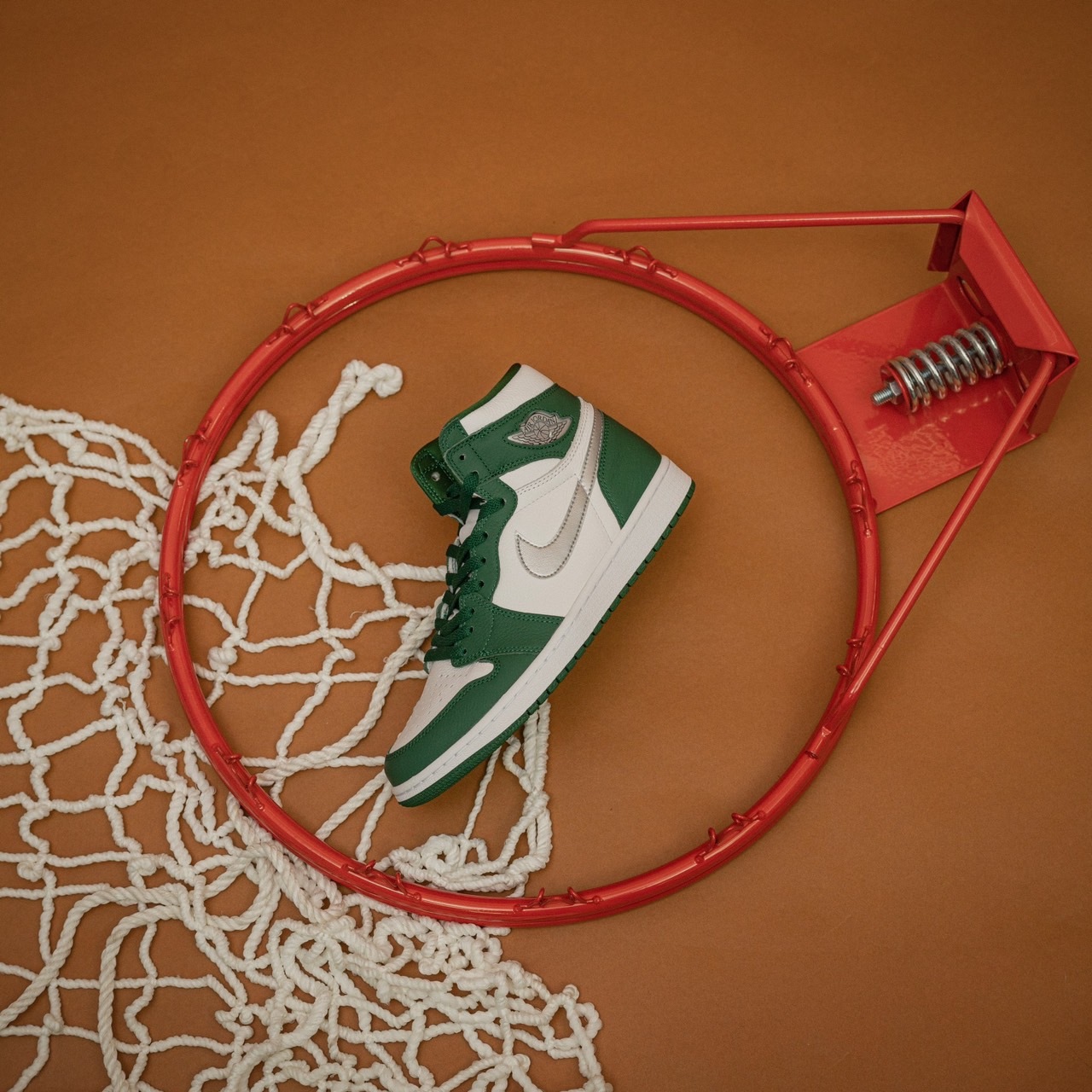 -(D6b)-AIR JORDAN 1 RETRO HIGH OG "GORGE GREEN" 白綠 銀勾-DZ5485 303