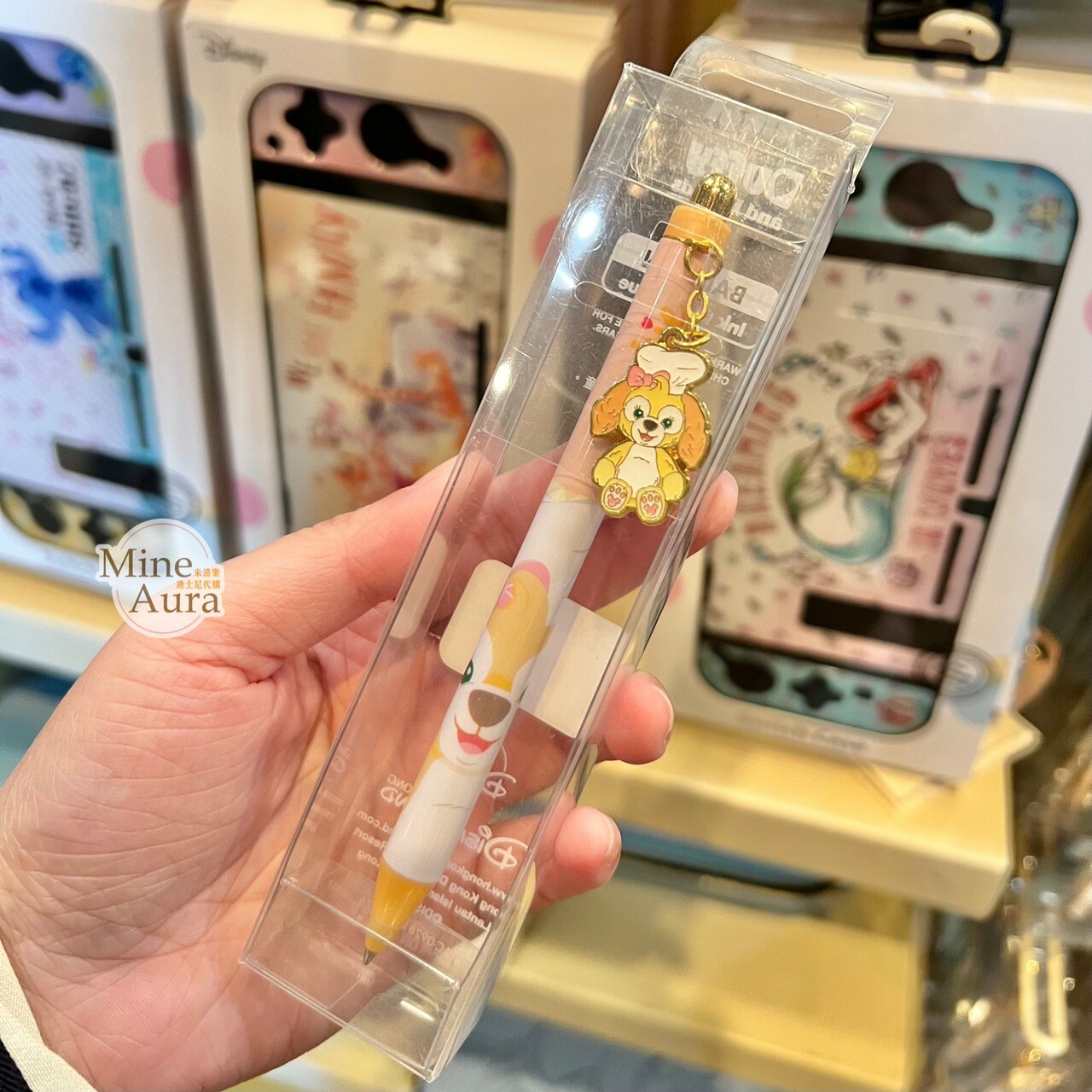 可琦安 餅乾 CookieAnn 金屬墜飾 圓珠筆 文具用品 -香港迪士尼樂園