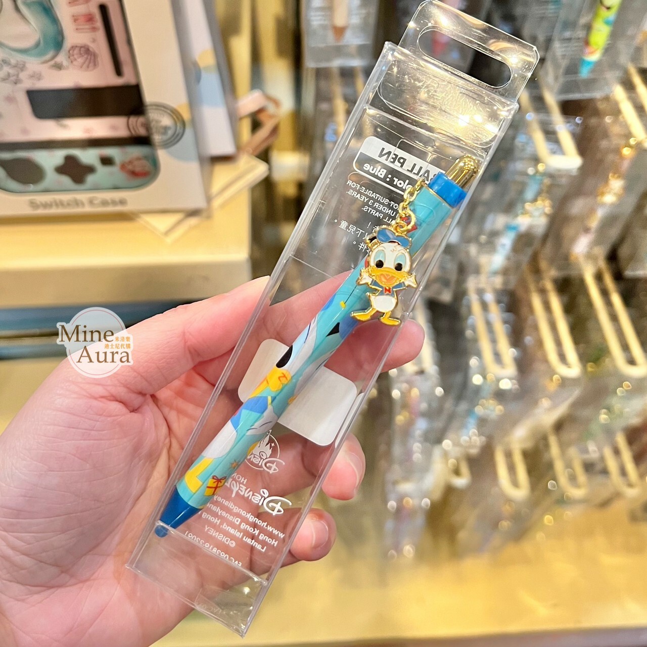 唐老鴨 Donald 金屬墜飾 圓珠筆 文具用品 -香港迪士尼樂園
