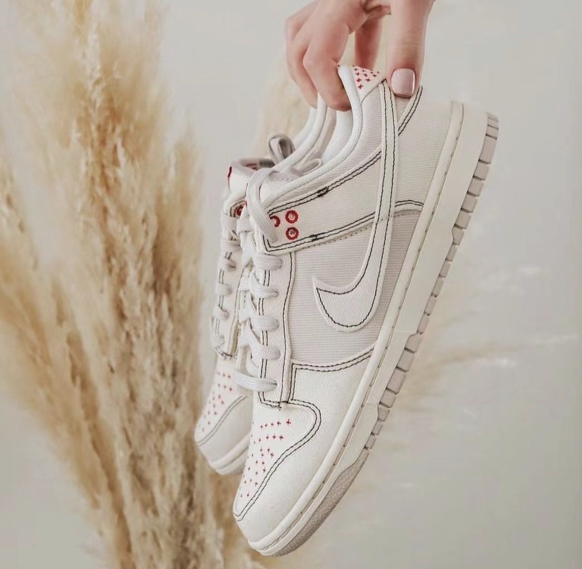 Nike Dunk Low "Light Orewood Brown " 米色 牛仔布 女款