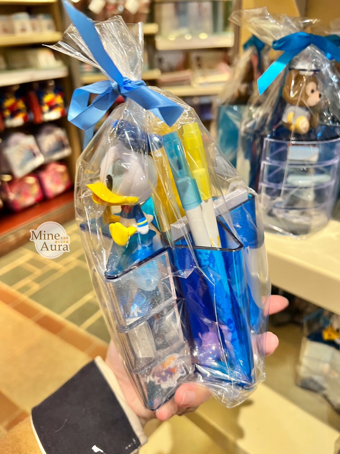 唐老鴨 Donald 立體公仔造型 文具組 收納盒 -香港迪士尼樂園