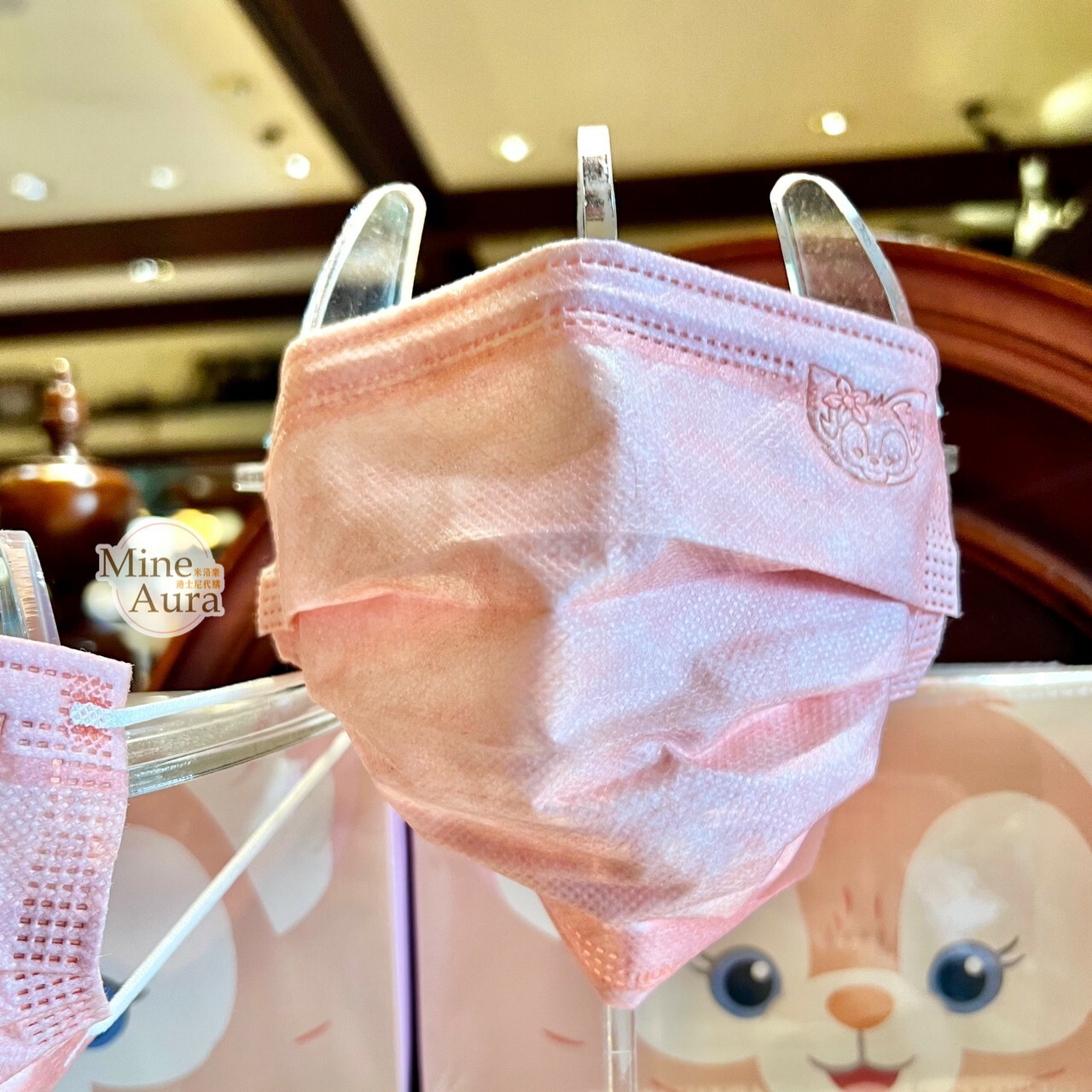 (現貨) 玲娜貝兒 Lina bell 素色壓紋圖案 兒童/成人 口罩 30入 D&F達菲系列 -香港迪士尼樂園