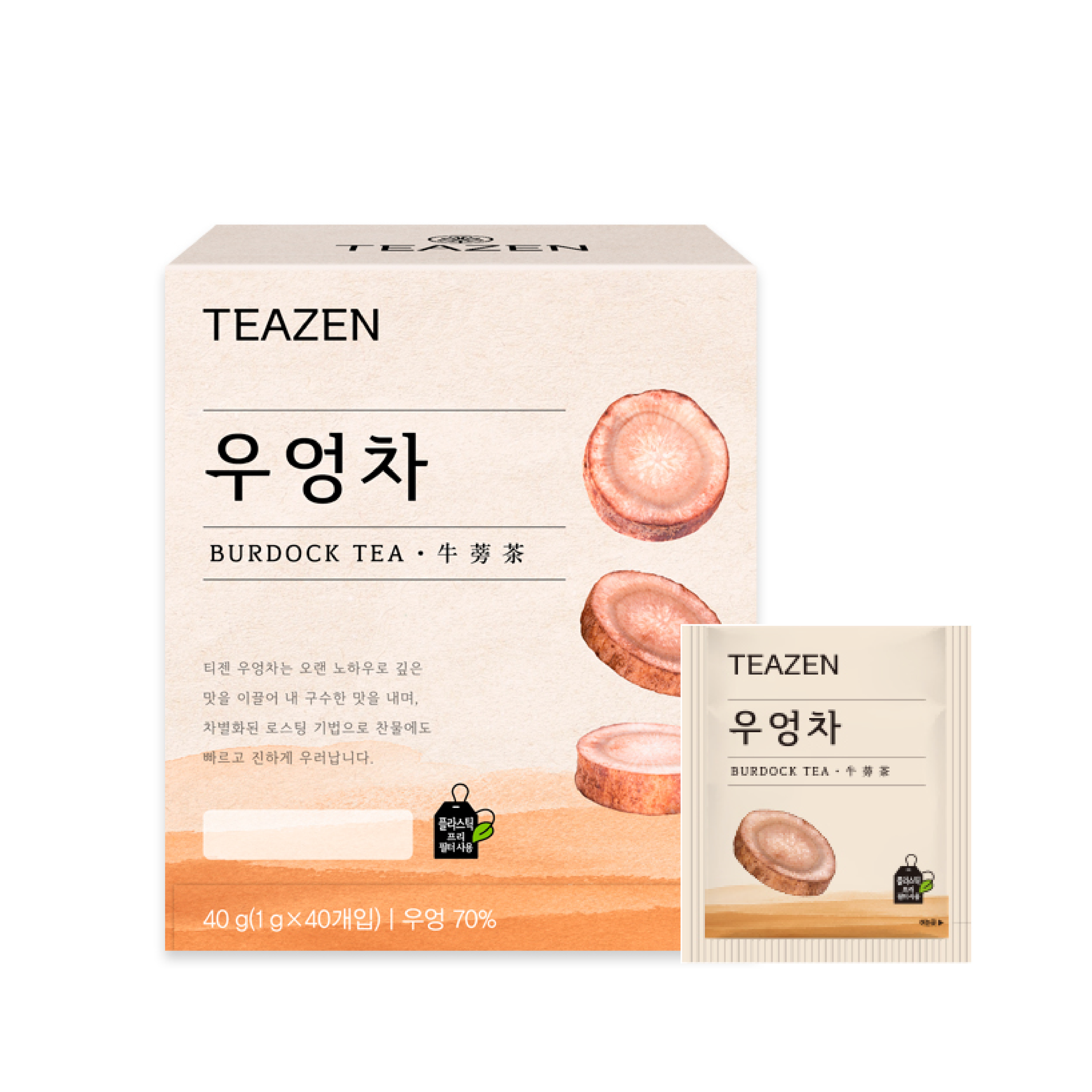 TEAZEN 牛蒡茶 （40包裝）
