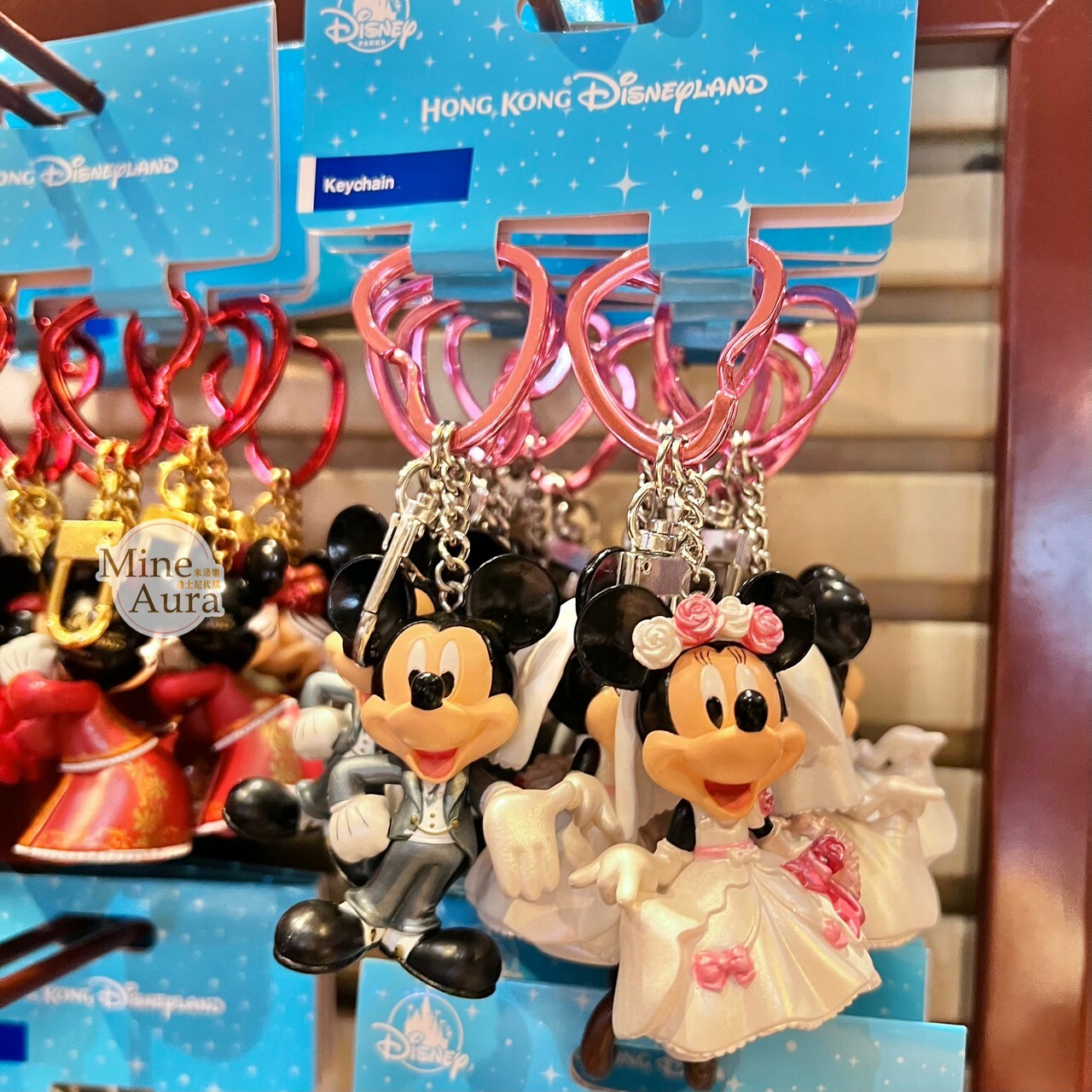 米奇 Mickey 米妮 Minnie 西式禮服造型 鑰匙圈 吊飾 2入組 -香港迪士尼樂園
