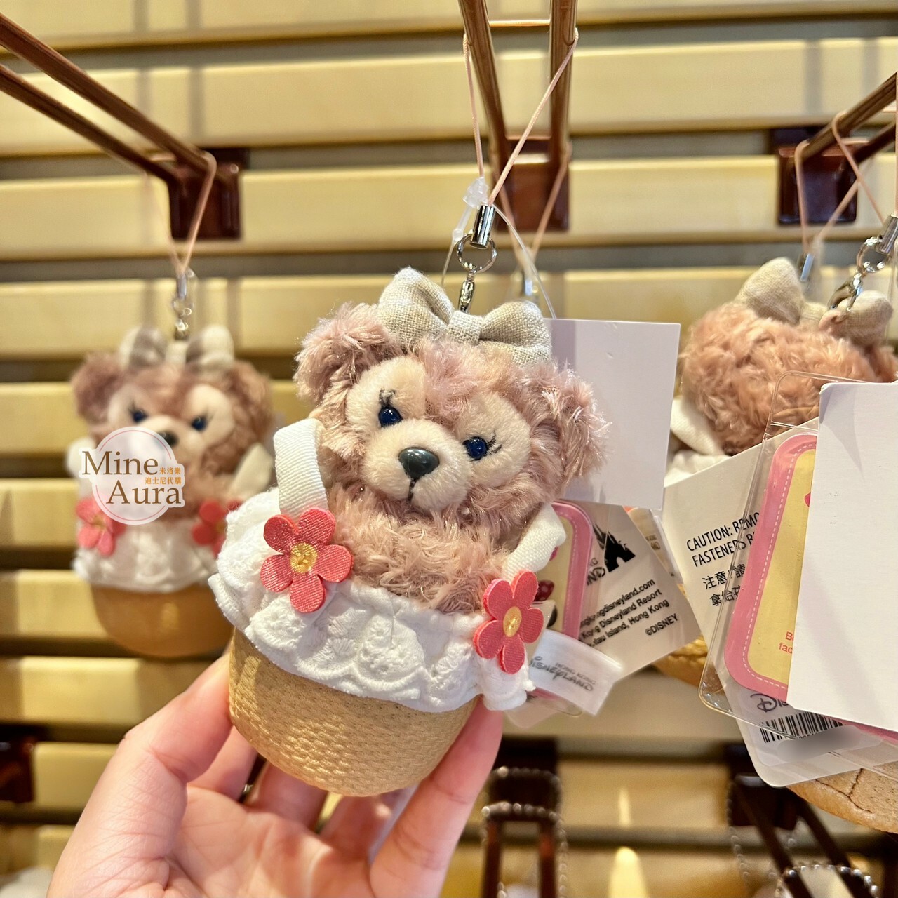 D&F捉迷藏系列 雪莉玫 ShellieMay 手機 吊飾-香港迪士尼樂園