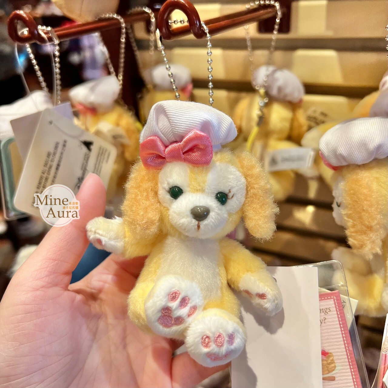 可琦安 餅乾 CookieAnn 坐姿 吊飾 鑰匙圈 -香港迪士尼樂園