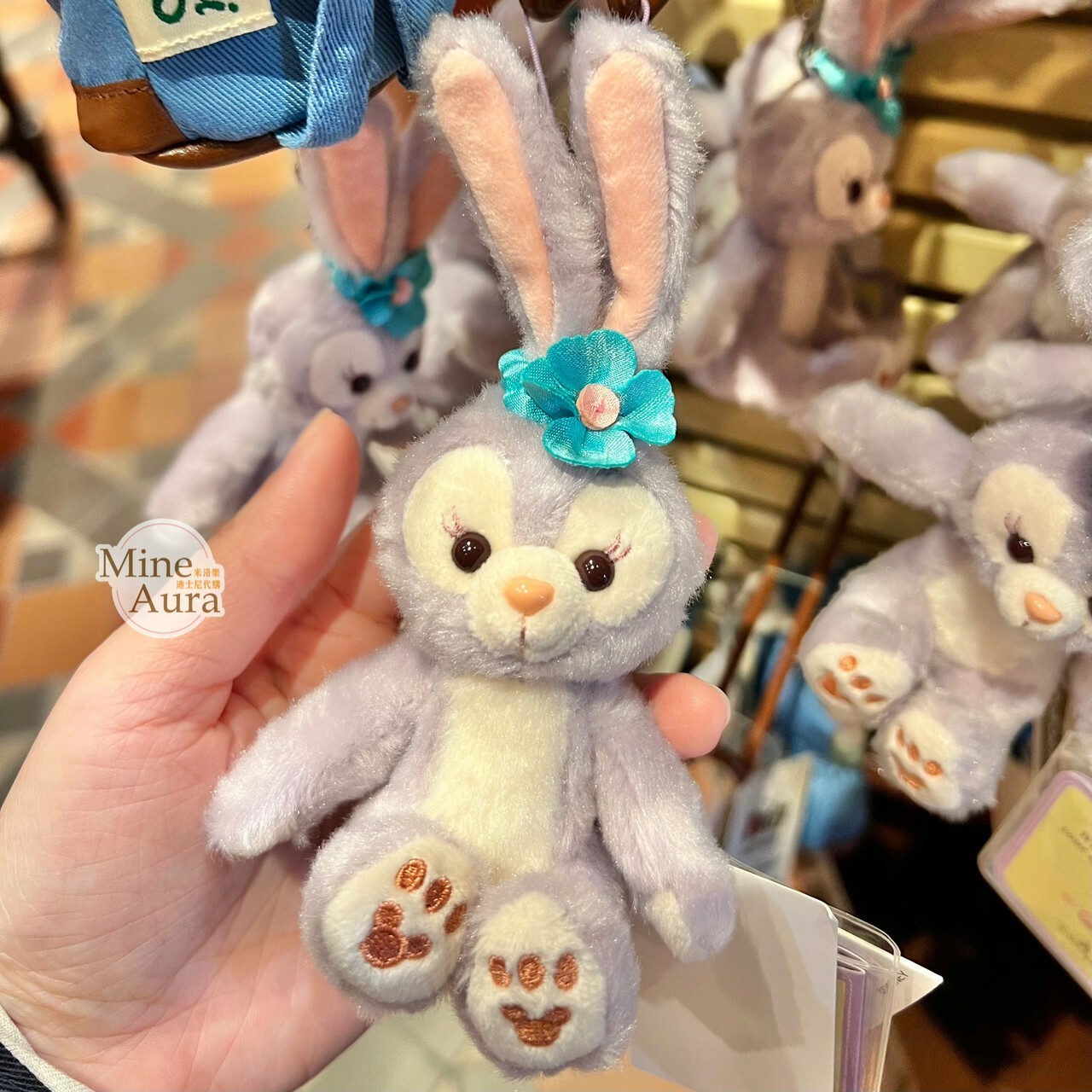 史黛拉露 星黛露 StellaLou 坐姿 絨毛 吊飾 鑰匙圈 -香港迪士尼樂園