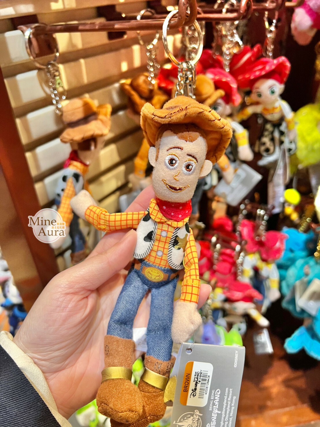 胡迪 Woody 絨毛 鑰匙圈 吊飾 玩具總動員 Toy Story -香港迪士尼樂園