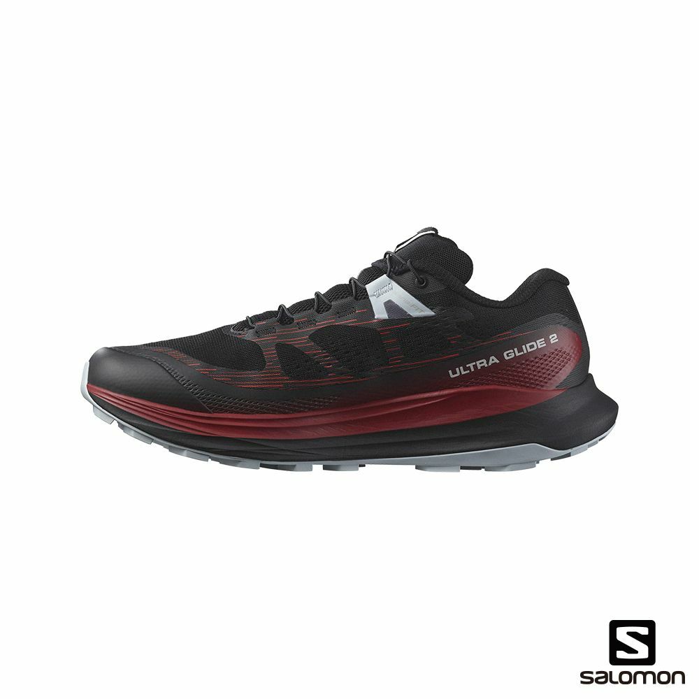 【SALOMON】男 ULTRA GLIDE 2 野跑鞋 黑/紅/珍珠藍 / L47212000